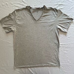 Calvin Klein Light Gray V-Neck T-Shirt